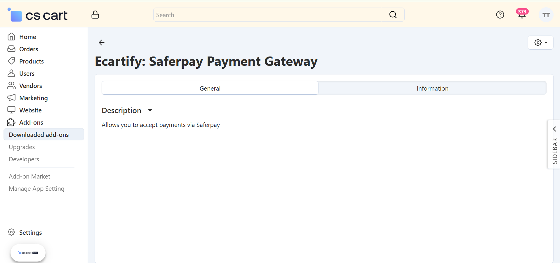 Install Saferpay Add-on