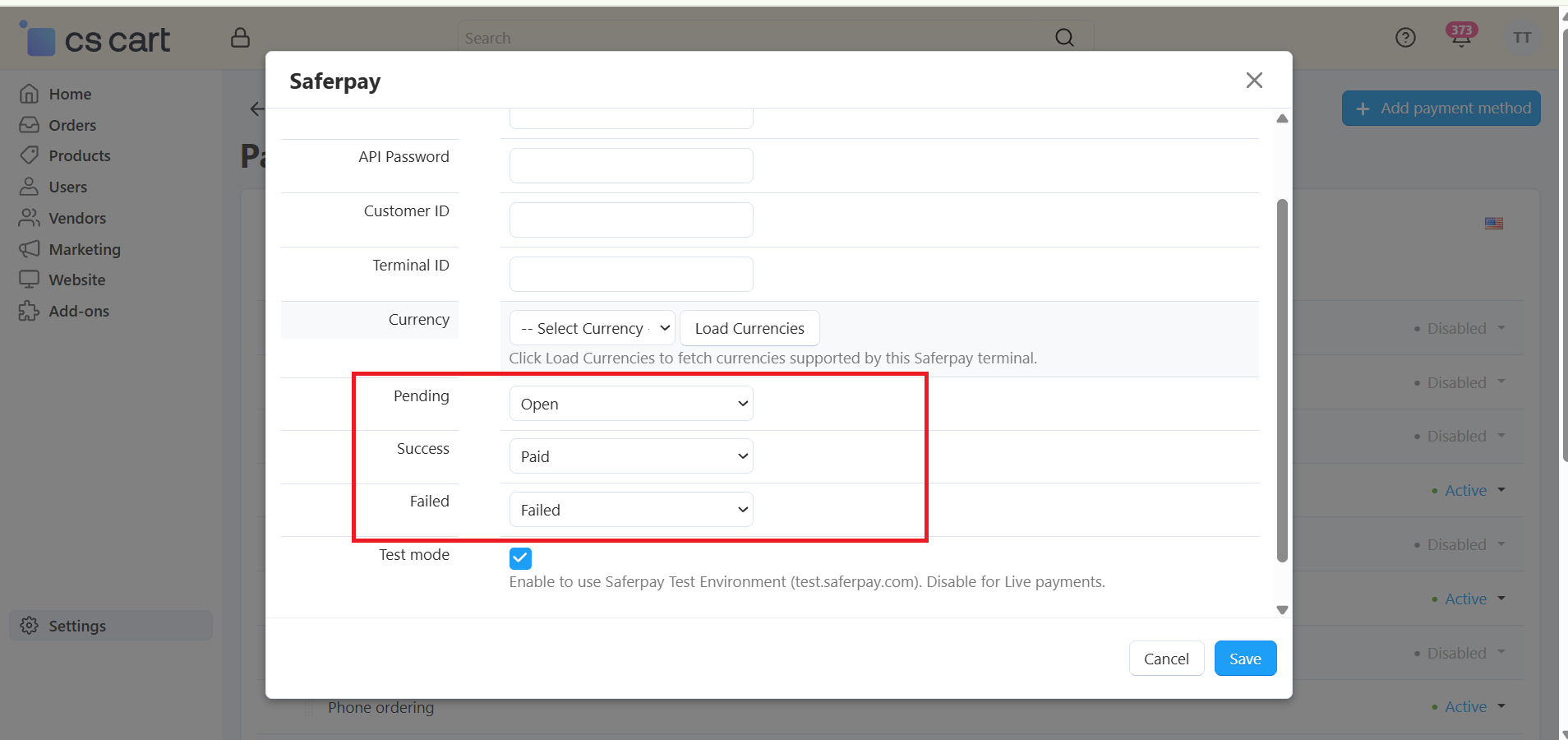 Configure Status Mapping