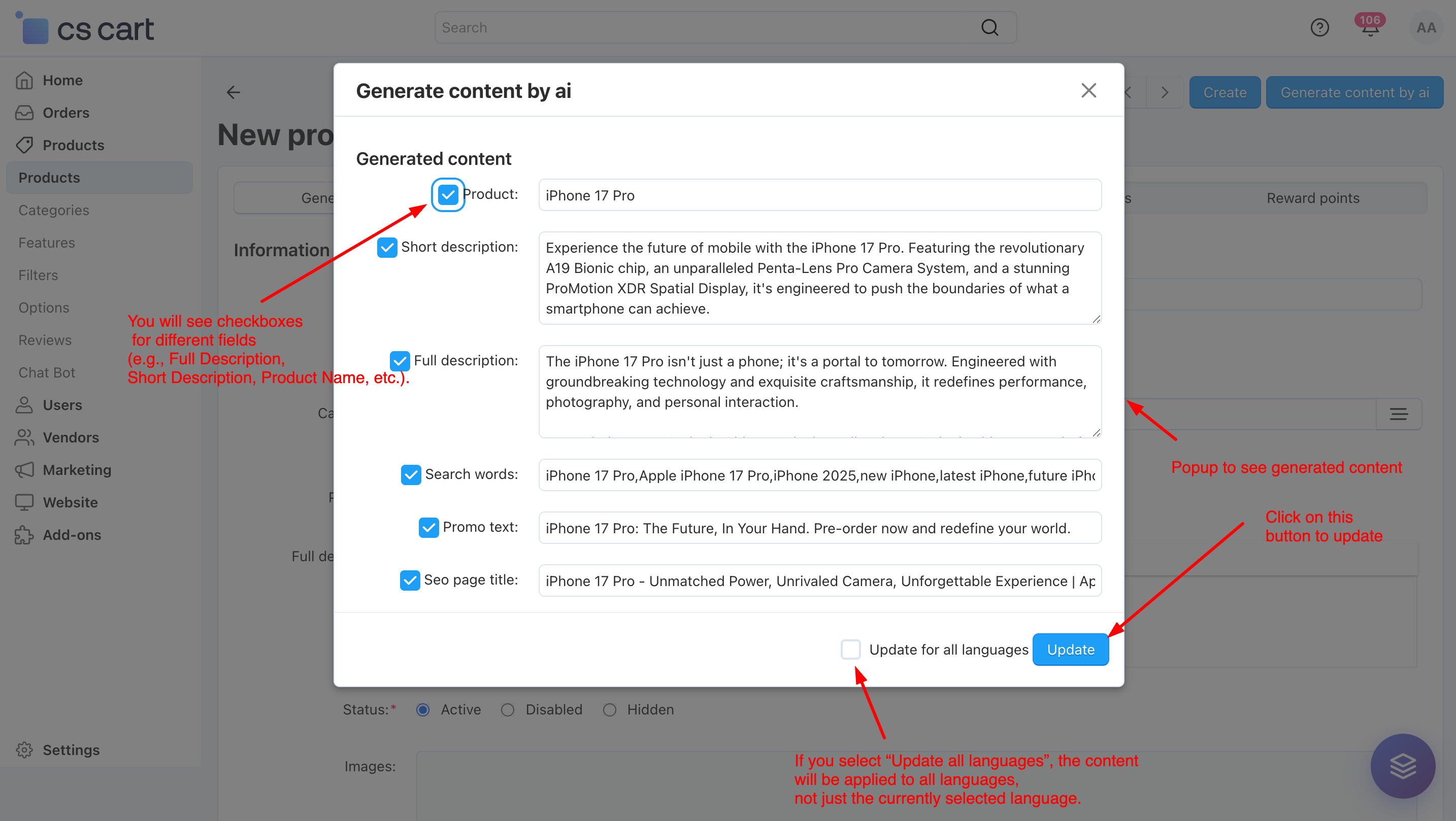 AI Creatory product update