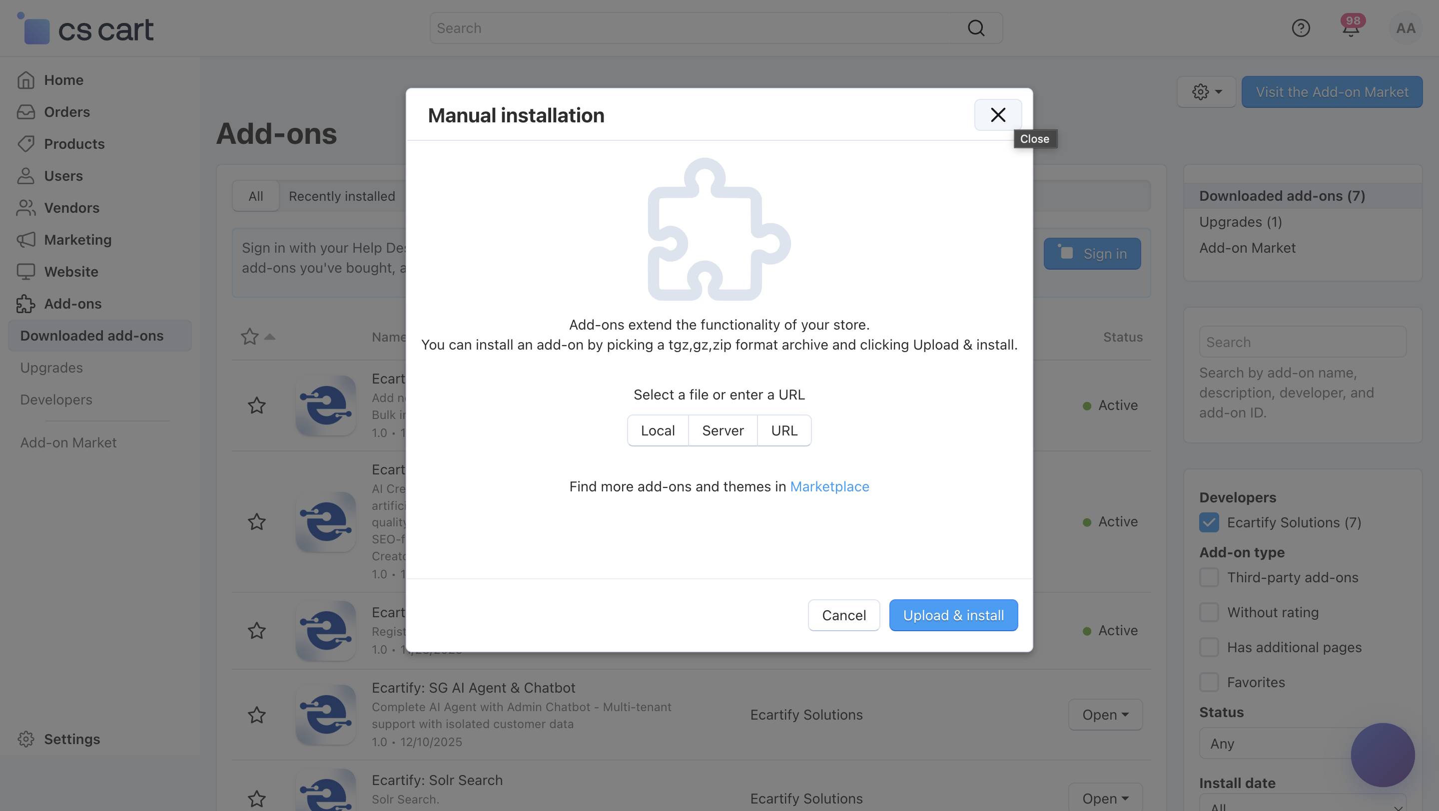 Ecartify AI Create banner