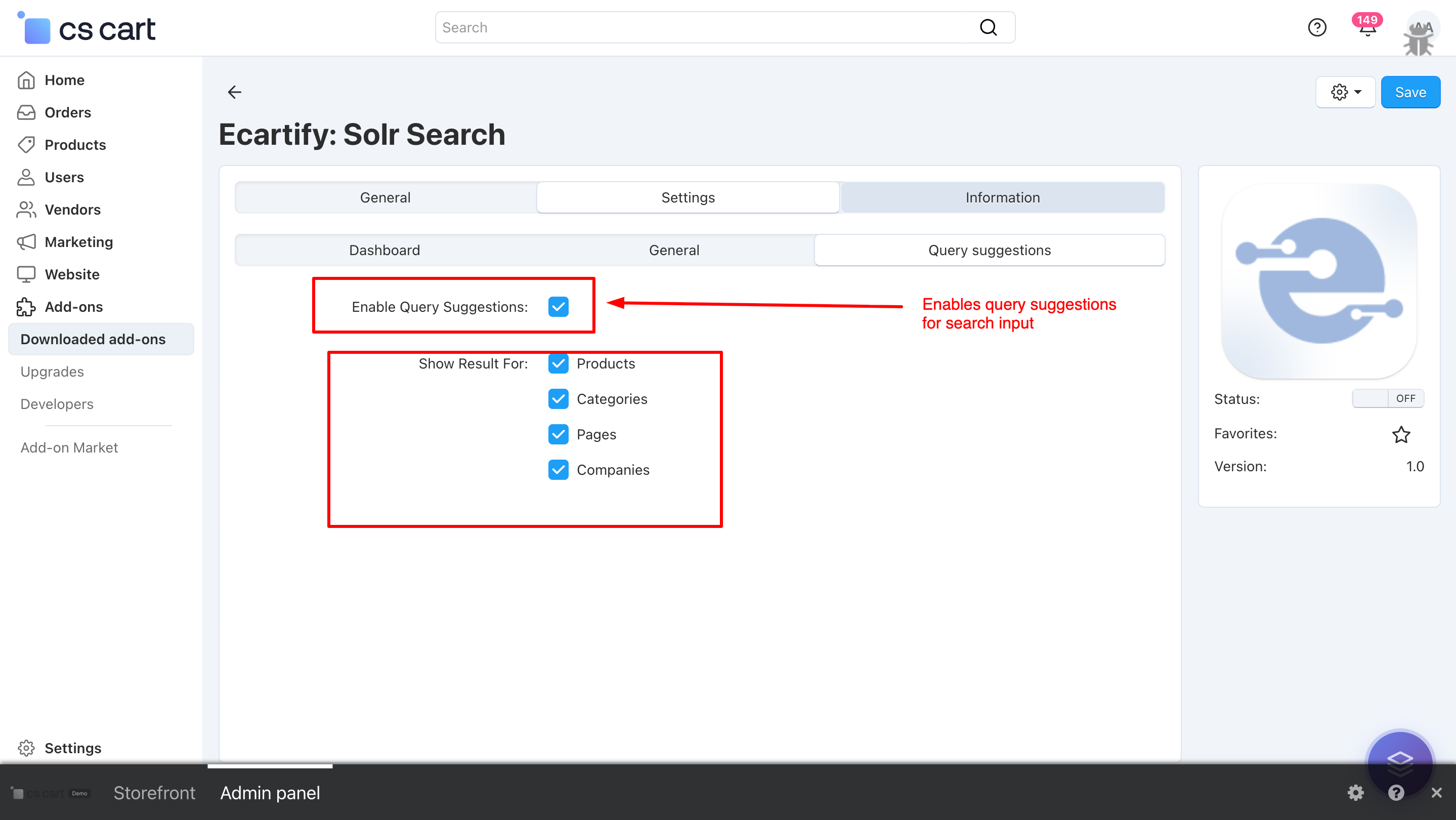 Solr Seach page
