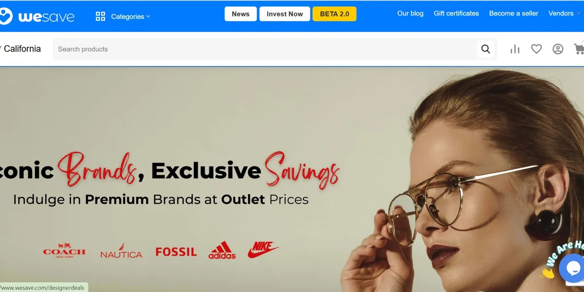 WeSave website