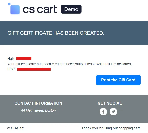 Extended Gift Certificate AI Powered