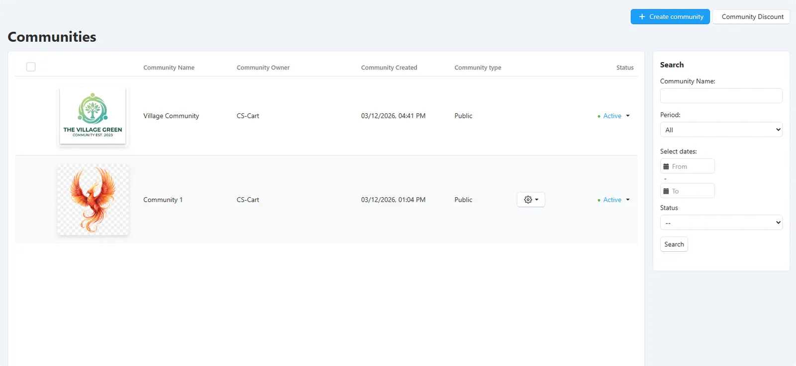 Marketplace Community Groups Addon