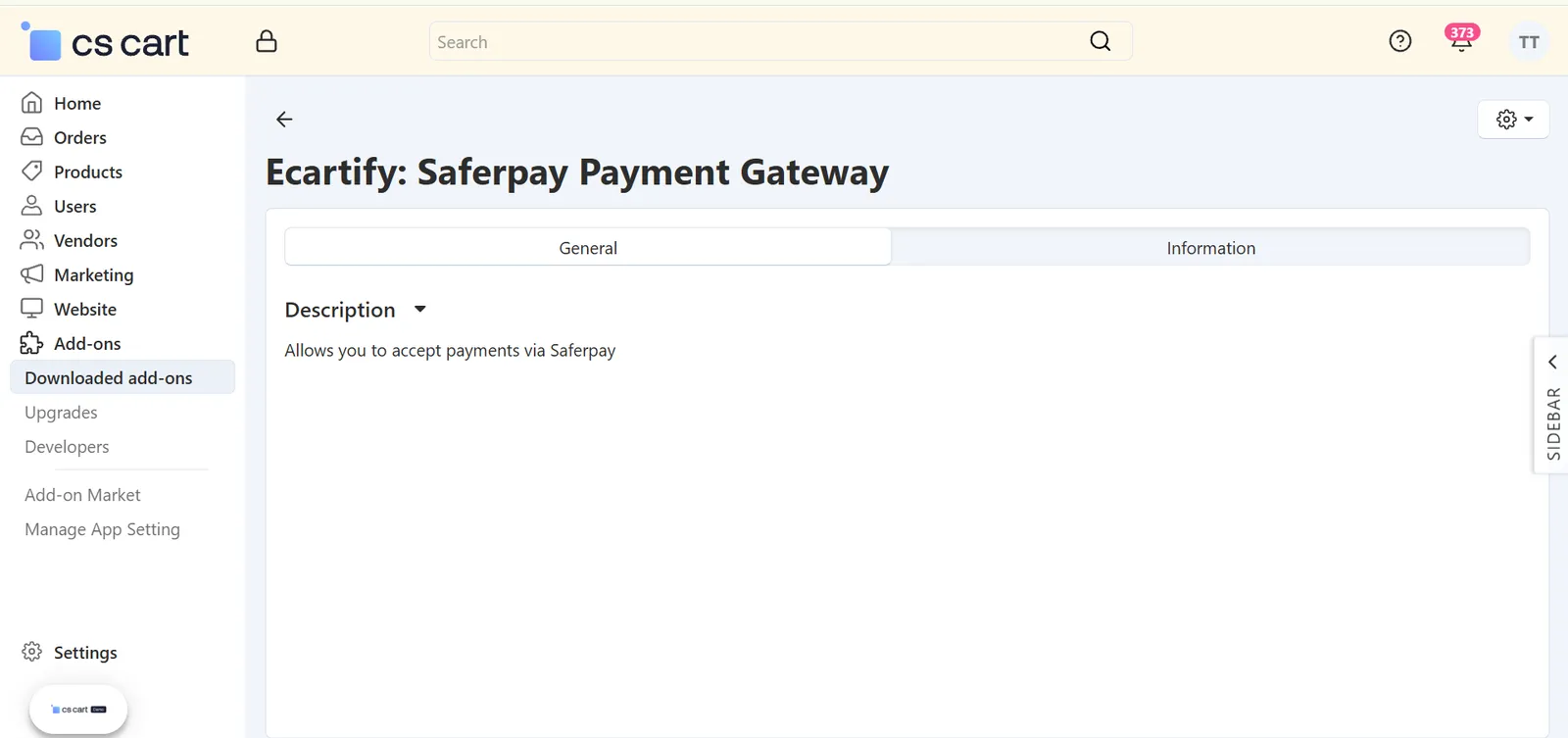 Install Saferpay Add-on