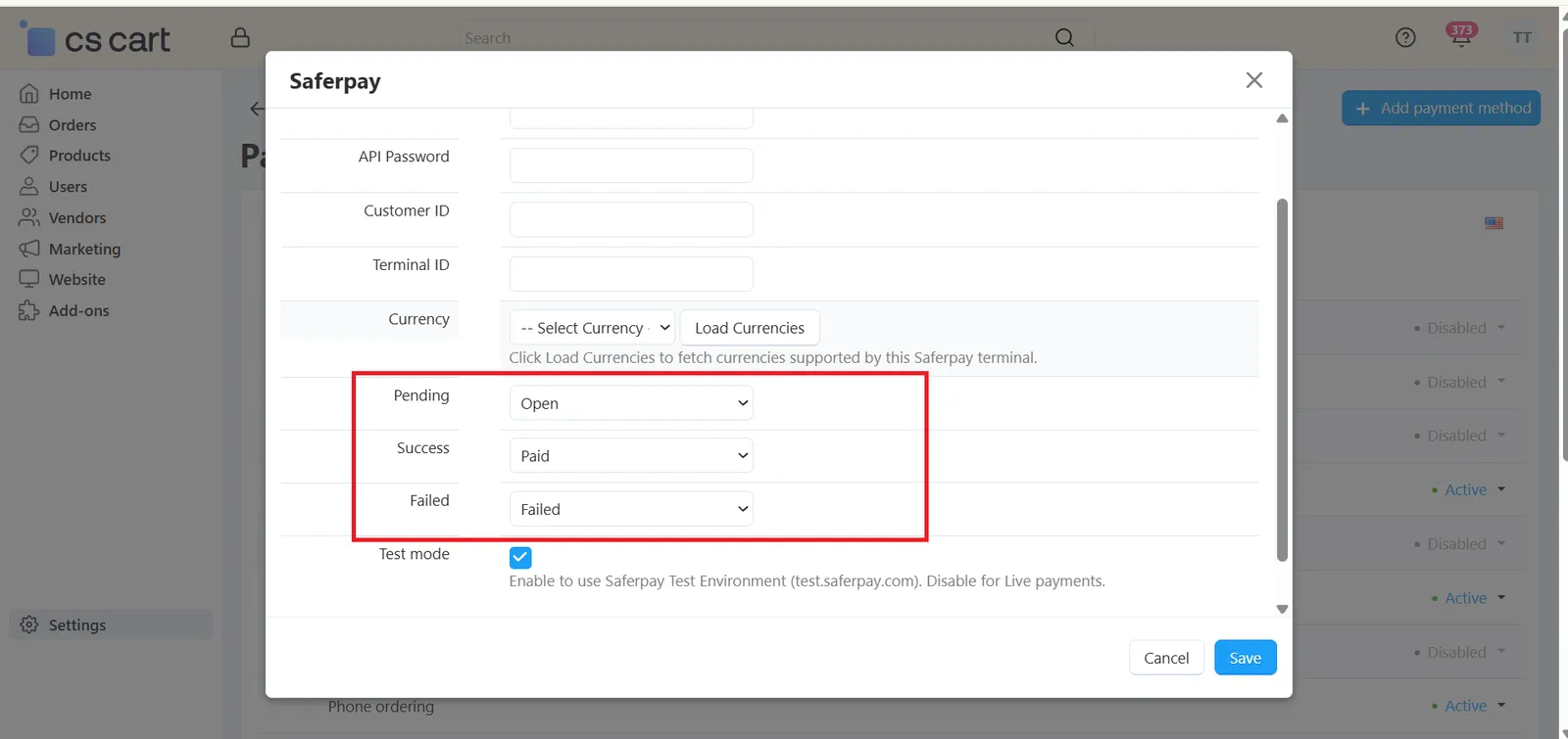 Configure Status Mapping