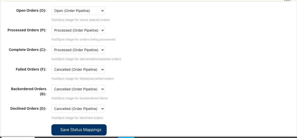Step 5: Order Status Configuration