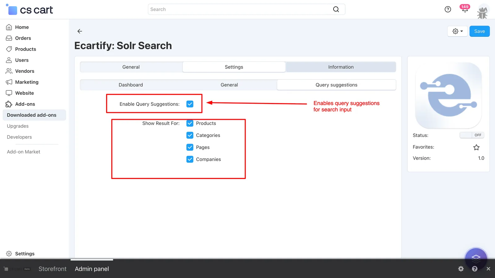 Solr Seach page