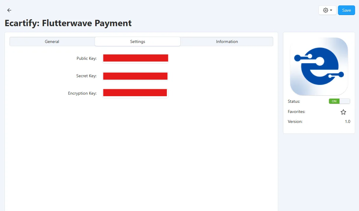 Ecartify: Flutterwave Payment Gateway