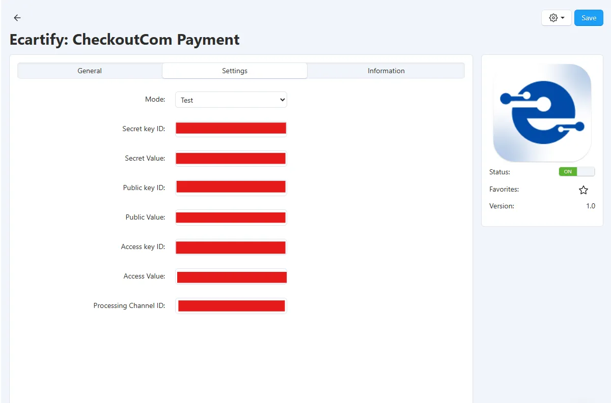 Ecartify: Checkout.com Payment Gateway