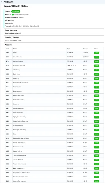 Ecartify: Xero Accounting Integration for Vendors