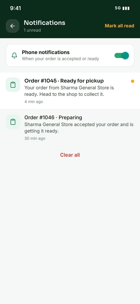 Kartzy Notifications